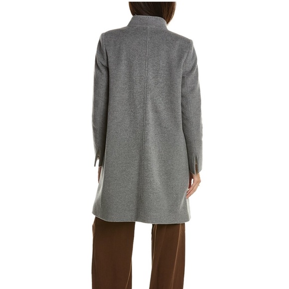 Cinzia Rocca Icons Medium Weight Wool & Cashmere-Blend Coat in Gray, Size 8, NWT - Picture 13 of 17